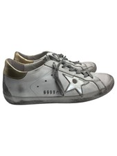 Golden Goose taglia 38 US 8 scarpe superstar donna bianco argento stella