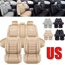 For Honda Cr-v Crv 5-seat Full Set Car Seat Covers Leather Front Rear Protector For Honda Cr-v Crv 5-seat Full Set Car Seat Covers Leather Front Rear Protector