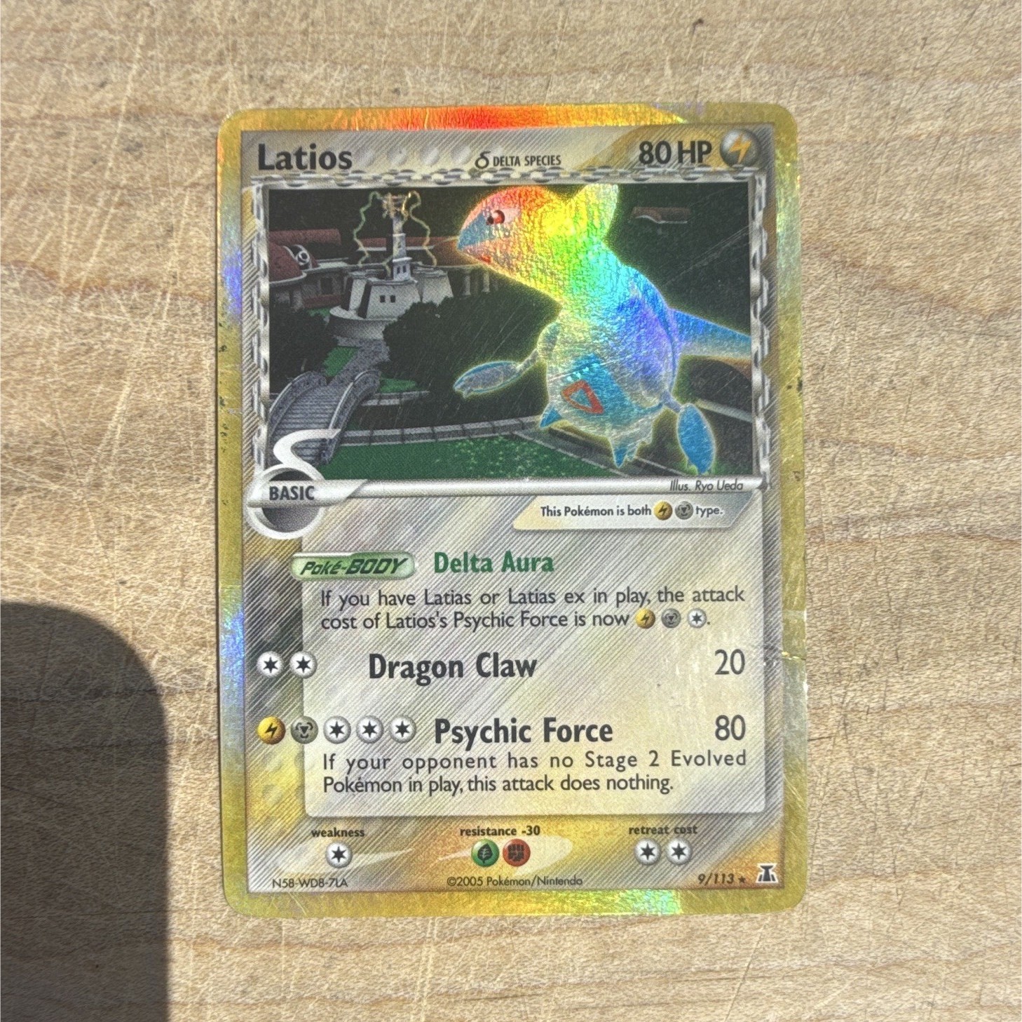 The Pokémon Company Pokémon TCG Latios 9/113 Delta Species Holo Rare 2005 80HP