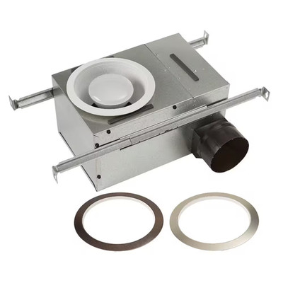 Broan NuTone 744RNL 50-80 CFM Exhaust Fan W/ LED Light  & Trim Rings