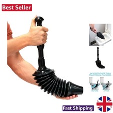 Image of Ultra-Effective Toilet Plunger - 8X Power with Flexible & Easy Cleaning