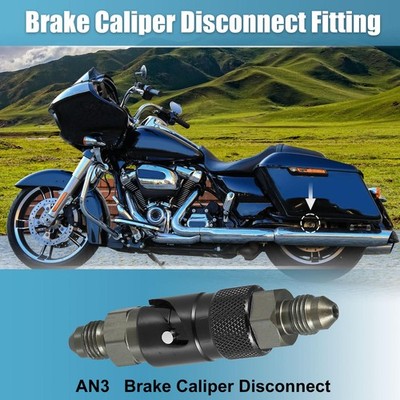 AN3 3AN Car Motorcycle Quick Release Disconnect Dry Break Coupling Fitting Black