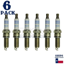 6 Pack Bosch YR7MPP33 Double Platinum Spark Plugs