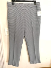 Kasper Womens Dress Pants 16 Black White Houndstooth Professional Career Office