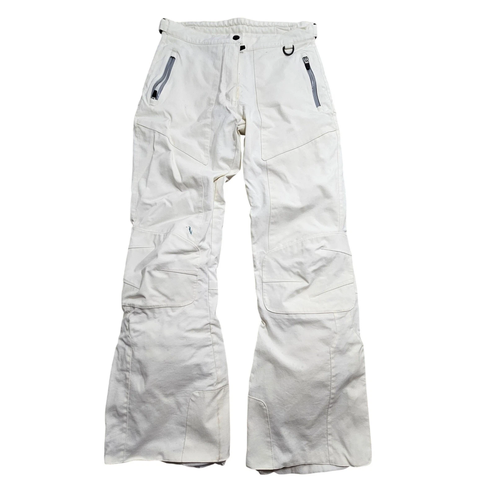 Obermeyer Womens White Insulated Ski Snowboard Pants Style 65136 Size 8 Ladies *