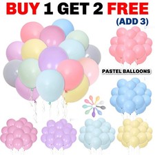 100 x Latex PASTELLBALLON BALLONS Helium BALL...