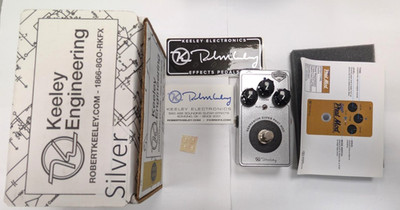 Keeley Germanium Super Phat Mod Overdrive Pedal Silber