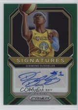 2021 Panini Prizm WNBA Signatures Green Diamond DeShields #SG-DDS Auto 1i52