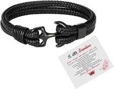 Personalized Son's Infinity Knot Bracelet Gift, To My Son/Grandson Stainless Ste