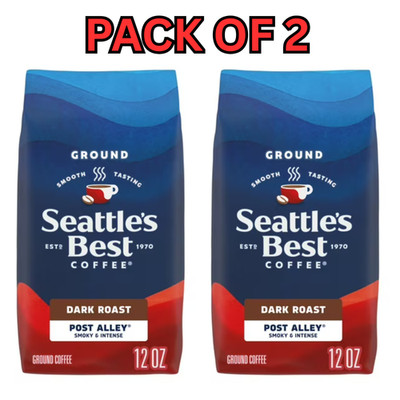 Seattle s Best Coffee, Post Alley, Dark Roast, Ground Coffee,12 oz, 2pk