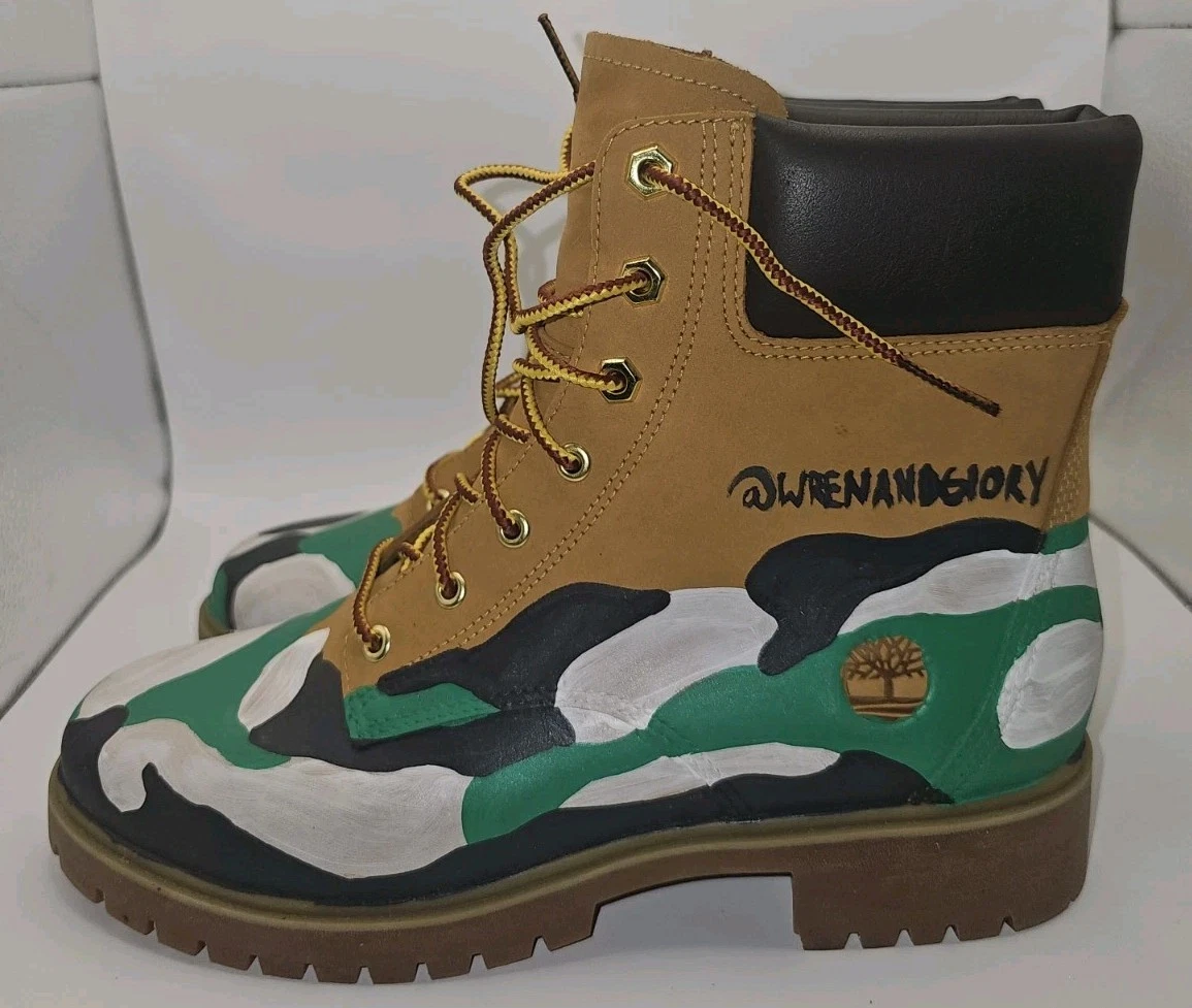 Stivali da lavoro Timberland donna legno di tiglio taglia 8 grano nabuk impermeabili