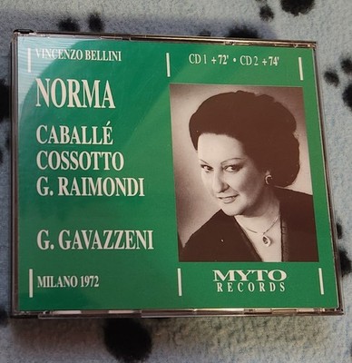 BELLINI NORMA GAVAZZENI CABALLE RAIMONDI COSSOTTO 2 CD MYTO RARE