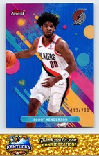 2025-26 Finest #69 Scoot Henderson Blue Refractor #/200