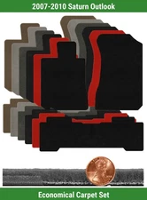 Custom Velourtex Carpet Mat Set for 2007-2010 Saturn Outlook (3 pieces) #10X0