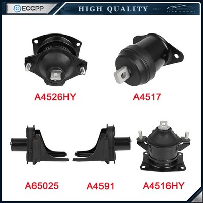ECCPP 5Pcs Engine Motor Mount Fits Acura TSX 2004-2008 2.4L A4591 A4516HY AT MT