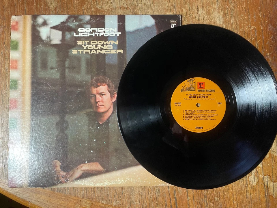Gordon Lightfoot – Sit Down Young Stranger LP If You Could Read My Mind Reissue - Image 2 of 4
