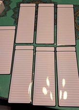 7 Pack Magnetic Dry Erase Planner Board 4x11 for Fridge To Do List Weekly Chore