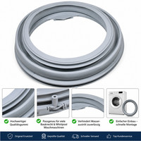 Bauknecht Whirlpool TüRmanschette TüRdichtung 481246068633 Original
