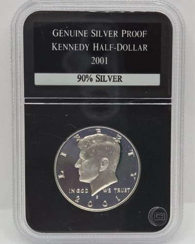 2001 S Silver Proof Kennedy Half Dollar - PCS Stamps & Coins