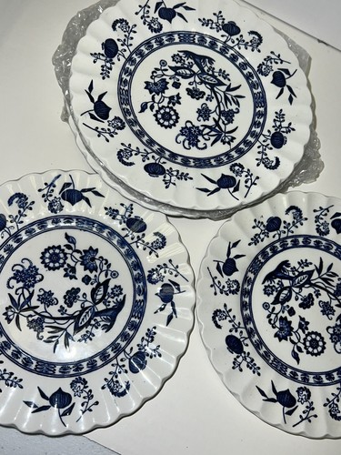 Johnson Brothers BLUE NORDIC Onion Pattern Set of 7 Plates 6 In - Picture 4 of 4