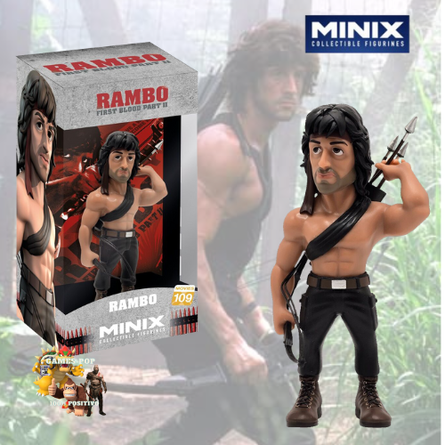 FIGURA MINIX RAMBO II  FIRST BLOOD MOVIES 109 COLLECTIBLE FIGURE MINIX 12cm
