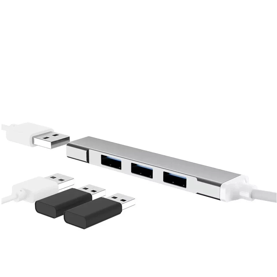 USB 3.0 Hub 4-Port USB Hub USB Splitter USB Expander for Laptops Flash Drive HDD