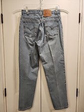 Vntg Levis Orange Tab USA Womens Light Wash 951 Relaxed Tapered Leg Jeans Sz 12M