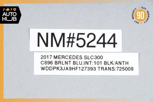 16-20 Mercedes R172 SLC300 Battery Starter Alternator Cable Harness OEM 37k - Picture 12 of 12