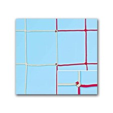 RETE PORTA CALCETTO 3X2 m (1PEZZO) in treccia di polipropilene bianco rosso