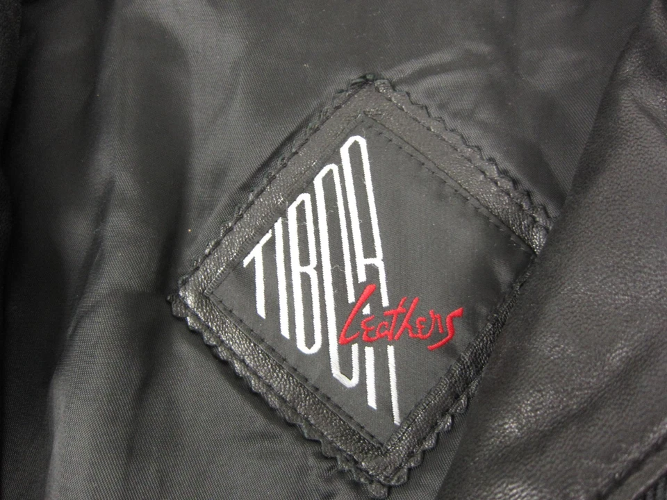 Vintage Tibor Leather Jacket Womens Small Black Full Zip Soft Ladies 90s - Image 3 of 4