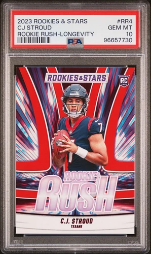 2023 Panini Rookies & Stars - Rookie Rush Longevity #RR4 C.J. Stroud (RC) PSA 10