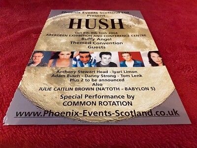 PADA12 ADVERT 11X9 HUSH CONVENTION. ADAM BUSCH. ANTHONY STEWART HEAD