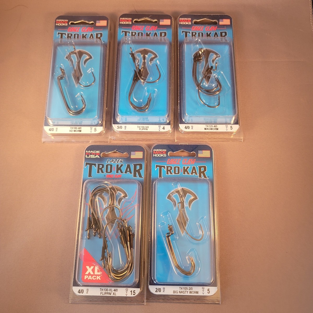 EAGLE CLAW Crochets Lazer Trokar Assortiment Vrac Variété de Type et