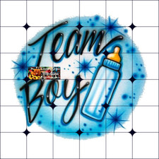 Sublimation Print Team Boy Ready to Press Heat Transfer