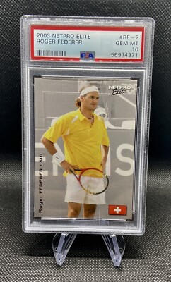 2003 Netpro Elite Roger Federer PSA10