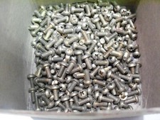 #8-32 X 3/8" Brass Phillips Round Head Machine Screw VINTAGE Made in USA Qty 25