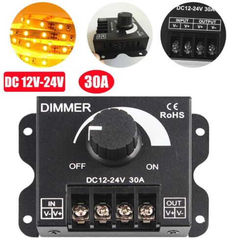 DC 12V-24V 30A LED Switch Dimmer Controller Manual Operation For Strip Lights