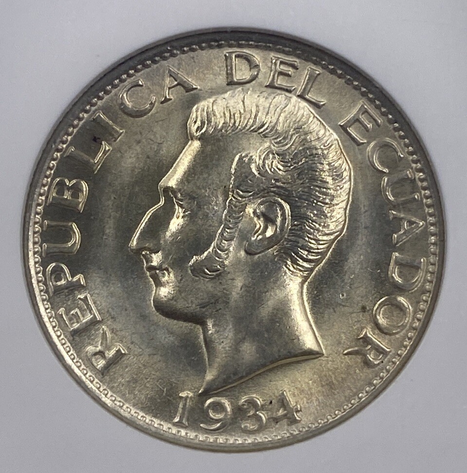 1934 Phil USA Ecuador Sucre NGC MS 64 | eBay
