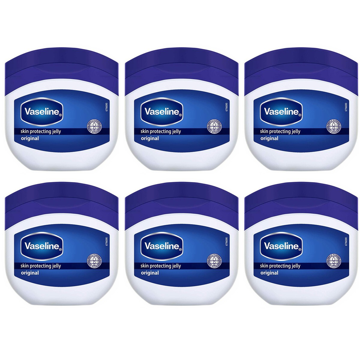 Vaseline Skin Protecting Jelly Original 0.25oz Mini Size (6 Pcs