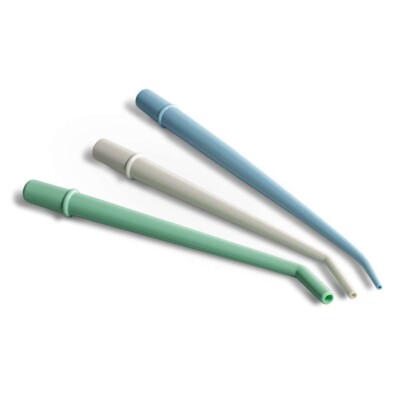 Surgical Aspirator Tips, White, 1/8'', 25/Bag, 10 Bags, Mark3, 100-2601