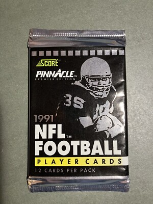 1991 Score Pinnacle NFL 12-card Pack Factory Sealed. Bonus: John Elway card
