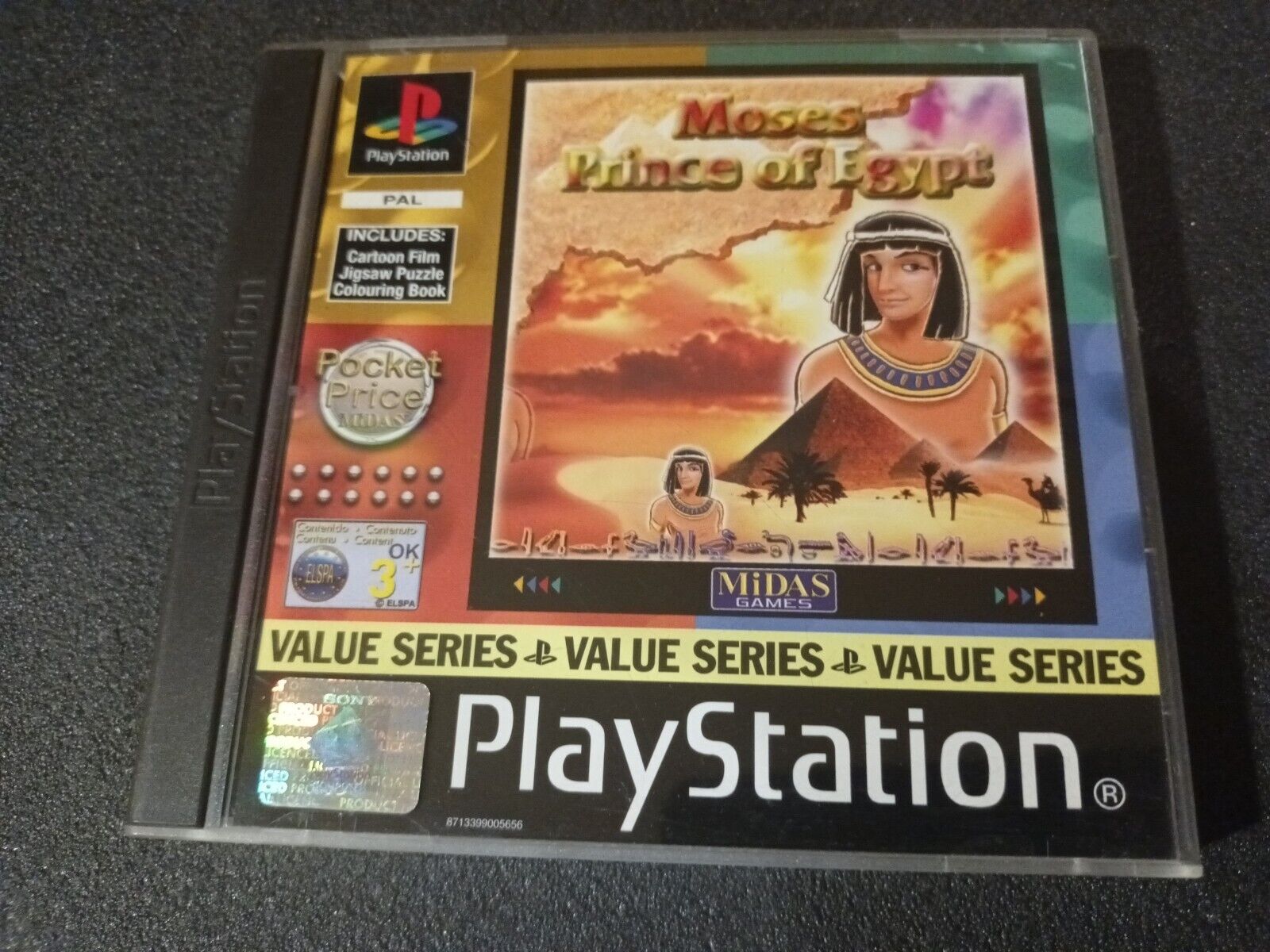 PS1 Playstation 1 PAL moses prince of egypt