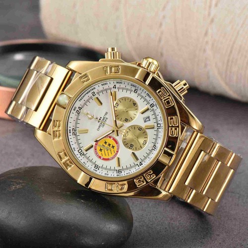 Men's six-pin full-function quartz watch steel belt chronograph watch