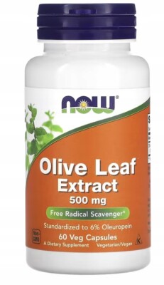 NOW Foods OLIVE LEAF Extract - 60 Kapseln OLIVBLATT
