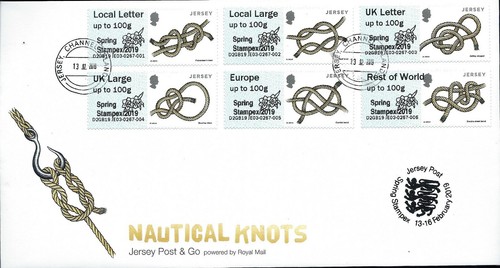 POST & GO FDC 2019 JERSEY GUERNSEY STAMPEX PRIMATES CARS JE01 02 03 GG01 02 03 - Picture 11 of 31