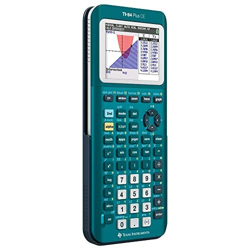 Teal TI 84 Plus CE Calculator High Resolution Backlit Rechargeable Design - Picture 5 of 5
