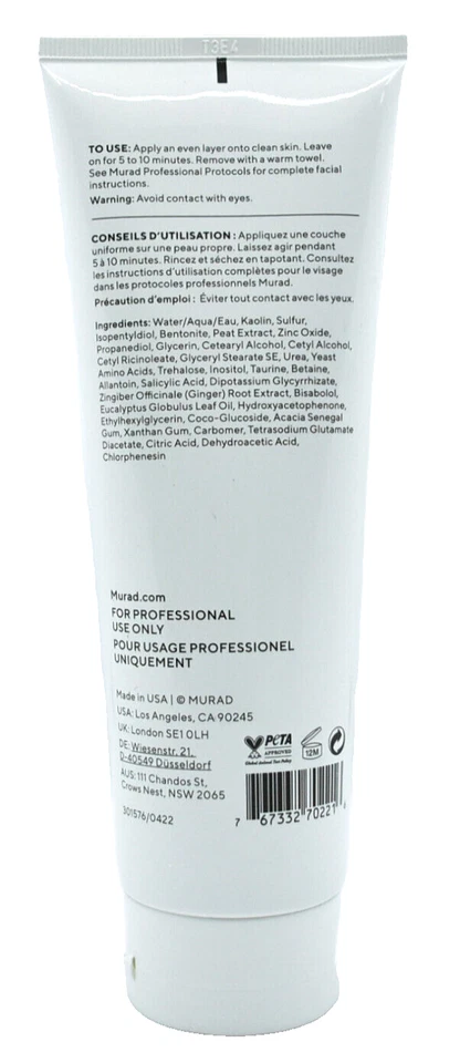 Murad Acne Control Rapid Relief Acne Sulfur Mask PRO Size 8.45 fl oz/250ml - Image 2 of 3