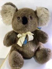 Vintage 1986 Dakin Large Elite Koala Bear Plush Retired PaperTag 14"