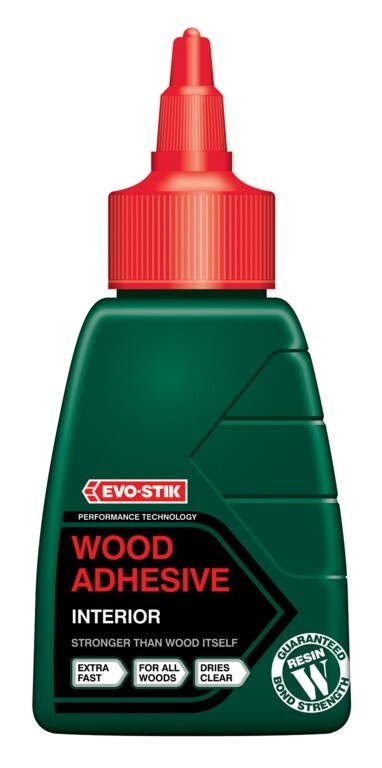 Wood Glue For Interior Use Evo-Stik 250ml Very Fast Setting and Clear Drying