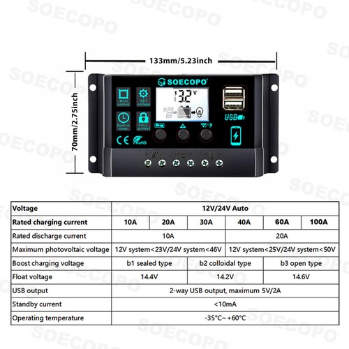 6000W-Complete Solar Panel Kit Solar Power Generator 100A Home 110V/220V System - Picture 10 of 17